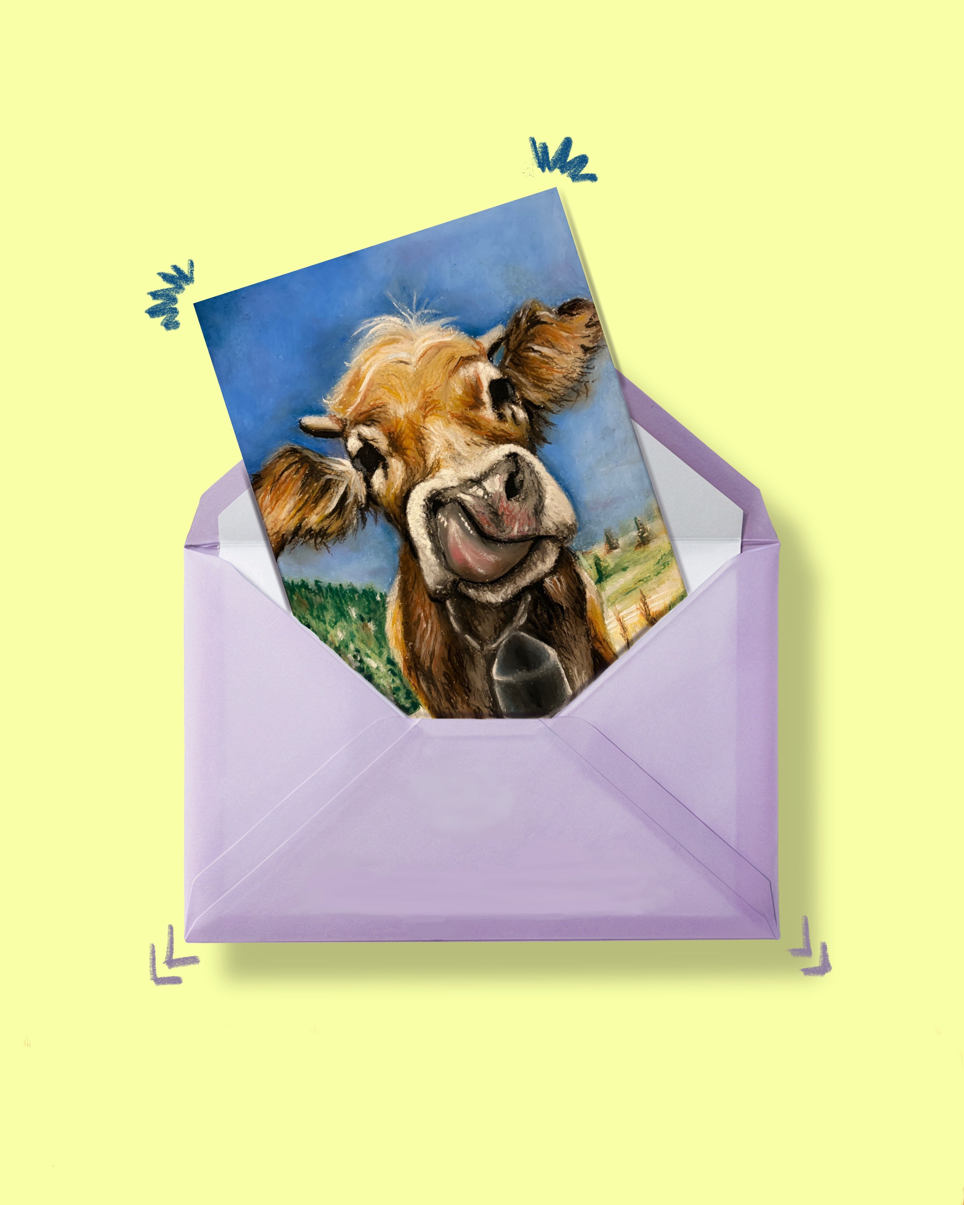 Monthly Art Postcard & Letter Subscription Mail Club
